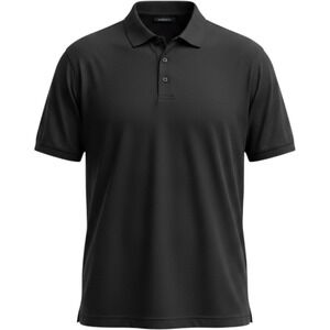 UltraClub Mens Cool & Dry Performance Polo Shirt Black‎ Large Short Sleeve L